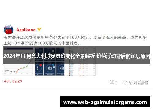 2024年11月意大利球员身价变化全景解析 价值浮动背后的深层原因